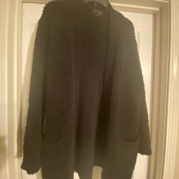 Barefoot Dreams cozy chic cardigan 
Black, large - Picture 5 of 9